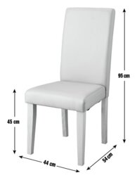 Argos Home Pair of Midback Dining Chairs - Charcoal - thumbnail 2
