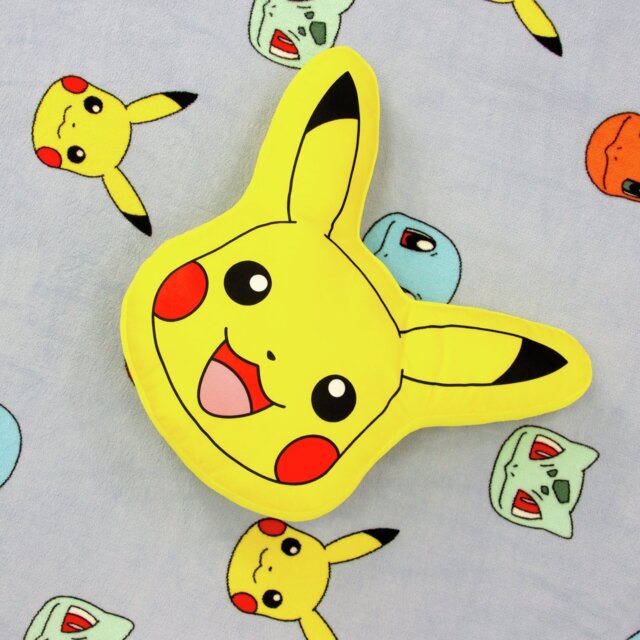 Pokémon Pikachu Shaped Cushion - Yellow - 35x35cm - image 1