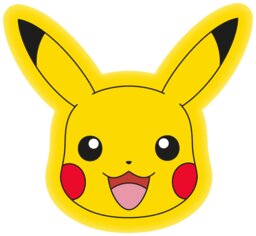 Pokémon Pikachu Shaped Cushion - Yellow - 35x35cm - thumbnail 2