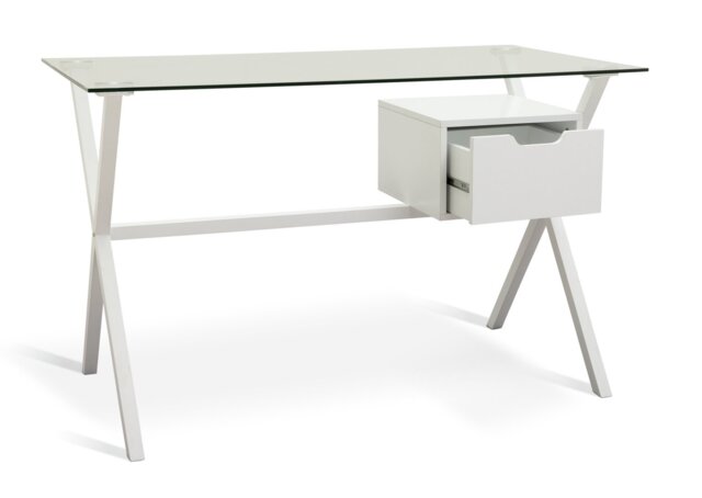 Habitat Dria 1 Drawer Office Desk - White - image 1