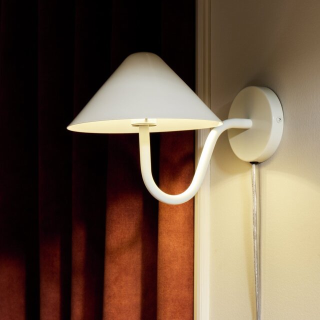 Habitat Wave Metal Wall Light - Ivory - image 1