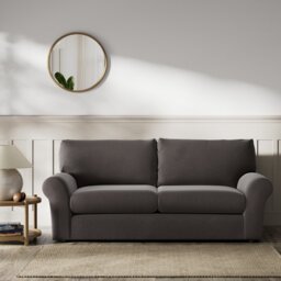 Habitat Molton Velvet 3 Seater Sofabed - Grey - thumbnail 2
