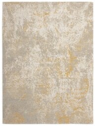 Habitat Distressed Abstract Gold Flatweave Rug - 120x170cm - thumbnail 2