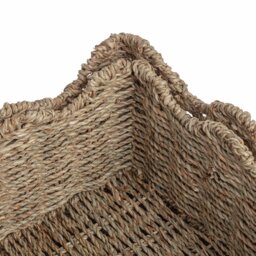Habitat Pack of 2 Seagrass Wave Storage Basket - Natural - thumbnail 2