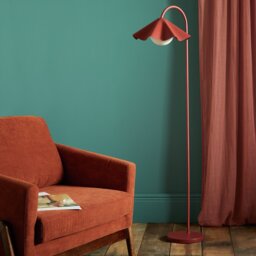 Habitat Yuno Pleat Floor Lamp - Red - thumbnail 2
