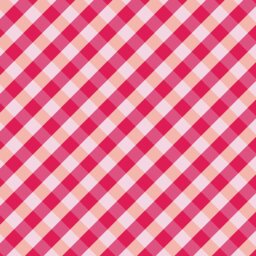 rucomfy Check Garden Chair Cushion - Pink - thumbnail 2