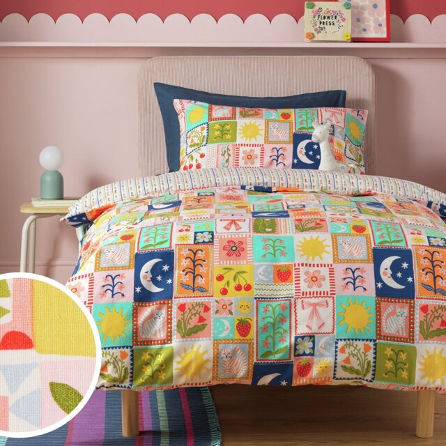 Argos Home Celestial Floral Cream Kids Bedding Set - Single - image 1