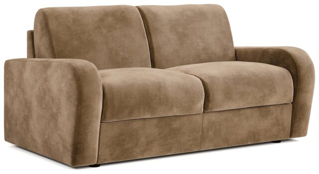 Jay-Be Deco Velvet 2 Seater Sofa Bed - Beige - image 1