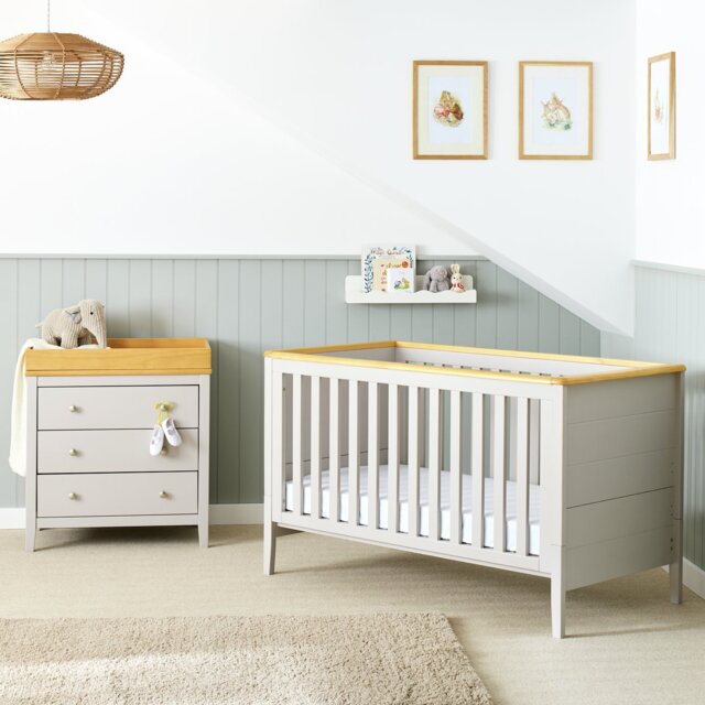 Cuggl Canterbury 2 Piece Nursery Furniture Set - Grey - image 1