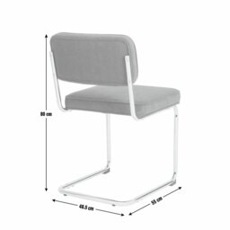 Habitat Enzu Metal Dining Chair - Green - thumbnail 2
