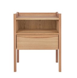 Habitat Derwent Oak Bedside Table - thumbnail 1