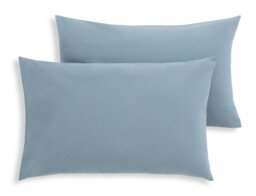 Habitat Cotton Rich 180 TC Standard Pillowcase Pair - Denim - thumbnail 2
