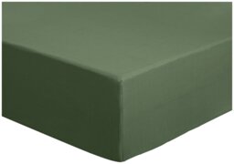 Habitat Plain Khaki Fitted Sheet - Double - thumbnail 1