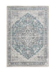 Habitat Vintage Effect Blue Flatweave Rug - 120x170cm