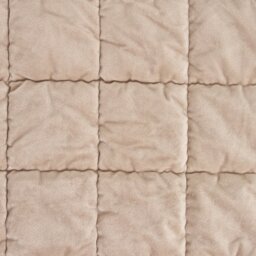 Habitat  Velvet Quilted Bedspread - Beige - 220x200cm - thumbnail 2