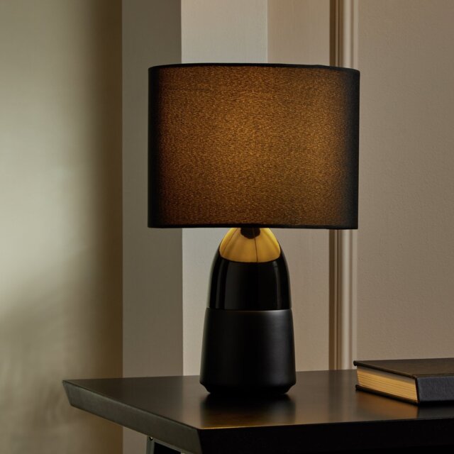 Argos Home Duno Touch Table Lamp - Black - image 1