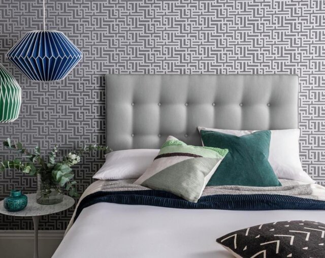 Silentnight Alaro Superking Headboard - Slate Grey - image 1