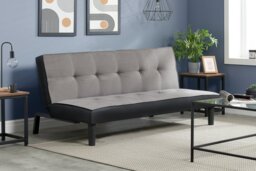 Birlea Aurora Clic Clac Velvet Sofa Bed - Grey - thumbnail 2
