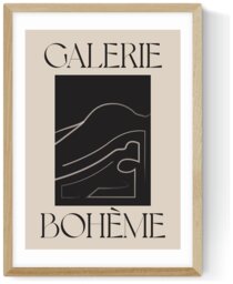 East End Prints La Vie Boheme Oak Frame Art Print - A2 - thumbnail 2