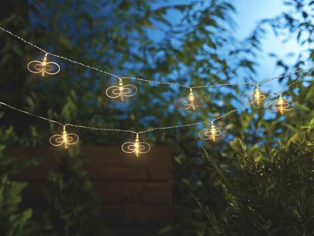Garden by Sainsbury's 20 Bee LED Solar String Lights - image 1