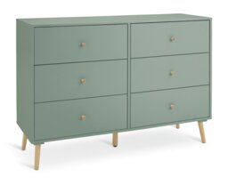 Habitat Otto 6 Drawer Chest - Green - thumbnail 2