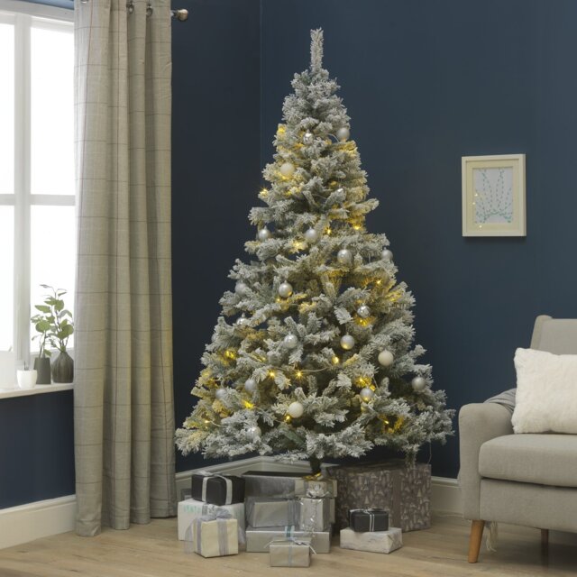 Habitat 7ft Snowy Christmas Tree - image 1