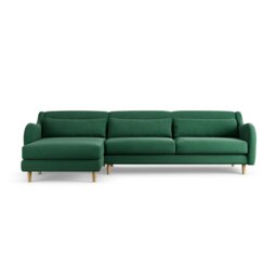 Habitat Turnmill Left Hand Corner Sofa - Green - thumbnail 1