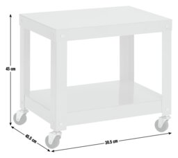 Habitat Archie 2 Tier Bedside Table - Yellow - thumbnail 2