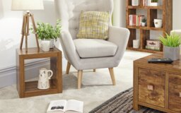 GFW Jakarta Cube Side Table - Mango Wood Effect - thumbnail 2