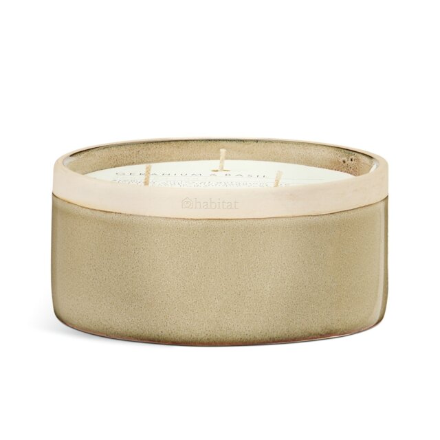Habitat Multiwick Candle - Geranium & Basil - image 1