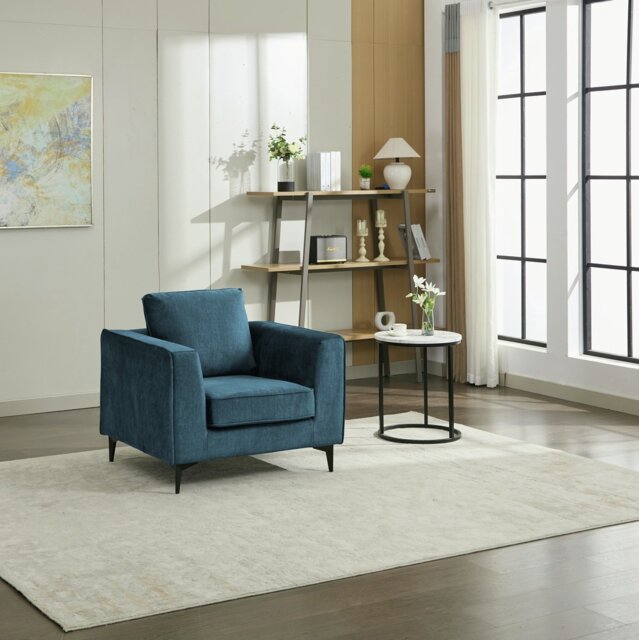 Sofa Source Mora Arm Chair - Blue - image 1