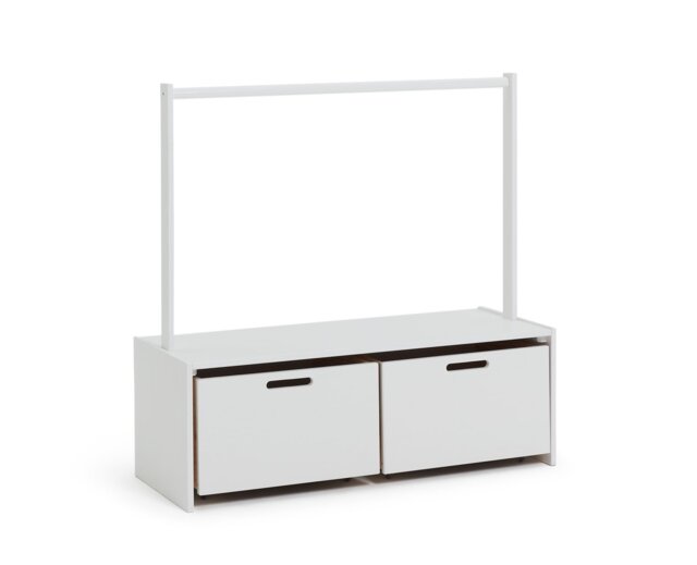 Habitat Kids Rico Rail with Storage Unit - White - image 1