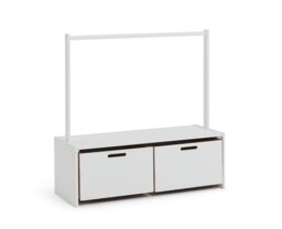 Habitat Kids Rico Rail with Storage Unit - White