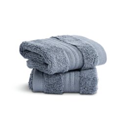Habitat Egyptian Cotton 2 pack Face Cloth - Rustic Blue