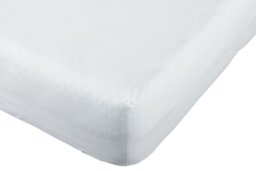 Habitat Cotton 200TC White Extra Deep Fitted Sheet - Double - thumbnail 1
