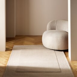 Habitat Simple Border Wool Cut Pile Rug - 160x230cm - thumbnail 1