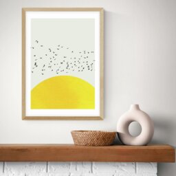 East End Prints A Thousand Birds Oak Frame Art Print - A3 - thumbnail 1