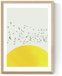 East End Prints A Thousand Birds Oak Frame Art Print - A3 - thumbnail 2
