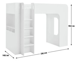 Habitat Artemis Gaming Cube High Sleeper Bed & Mattress - thumbnail 2