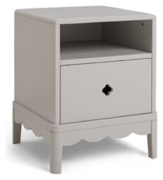 Habitat Kids Serena Bedside Table - Light Grey - thumbnail 1