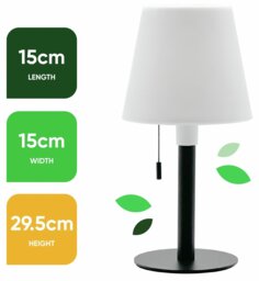 Streetwize Garden White Solar Table Lamp - thumbnail 2