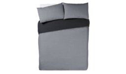 Habitat Easycare Two Tone Grey & Black Bedding Set - King - thumbnail 1
