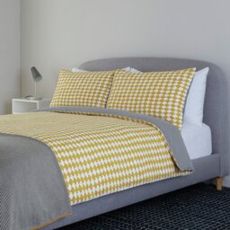 Habitat Scallop Cotton Standard Pillowcase Pair - Mustard - thumbnail 1