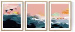 East End Prints Landscape Oak Frame Art Print Set - A2 - thumbnail 2