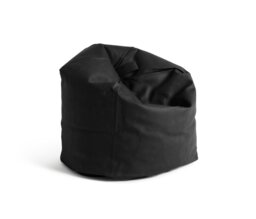 Kaikoo Faux Leather Bean Bag - Black - thumbnail 2