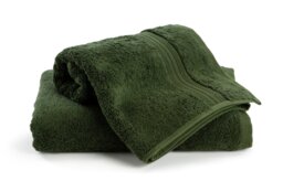 Habitat Egyptian Cotton 2 Piece Face Cloths - Forest Green - thumbnail 1