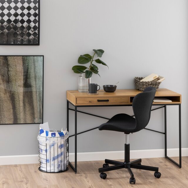 Furniture To Go Seaford 1 Drawer Office Desk - Light Wood - image 1