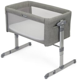 Joie Roomie Glide Gliding Bedside Crib - Foggy Grey - thumbnail 2