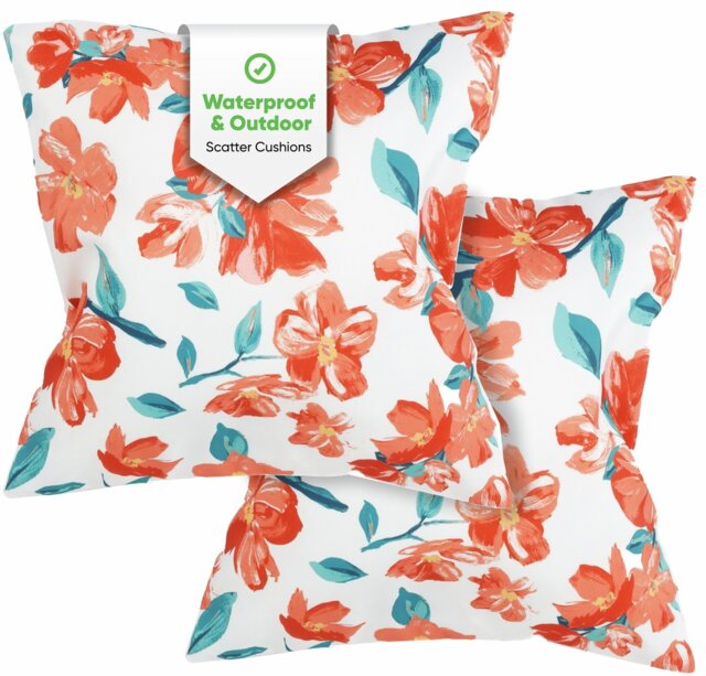 Streetwize Garden Floral Outdoor Chair Cushions - Pack of 2 - image 1
