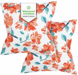 Streetwize Garden Floral Outdoor Chair Cushions - Pack of 2 - thumbnail 1